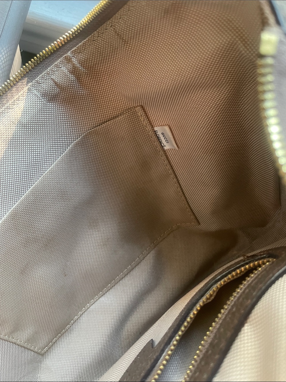 Gucci Brown GG Canvas Shoulder Bag with Green & Red Stripe - Picture 15 of 16